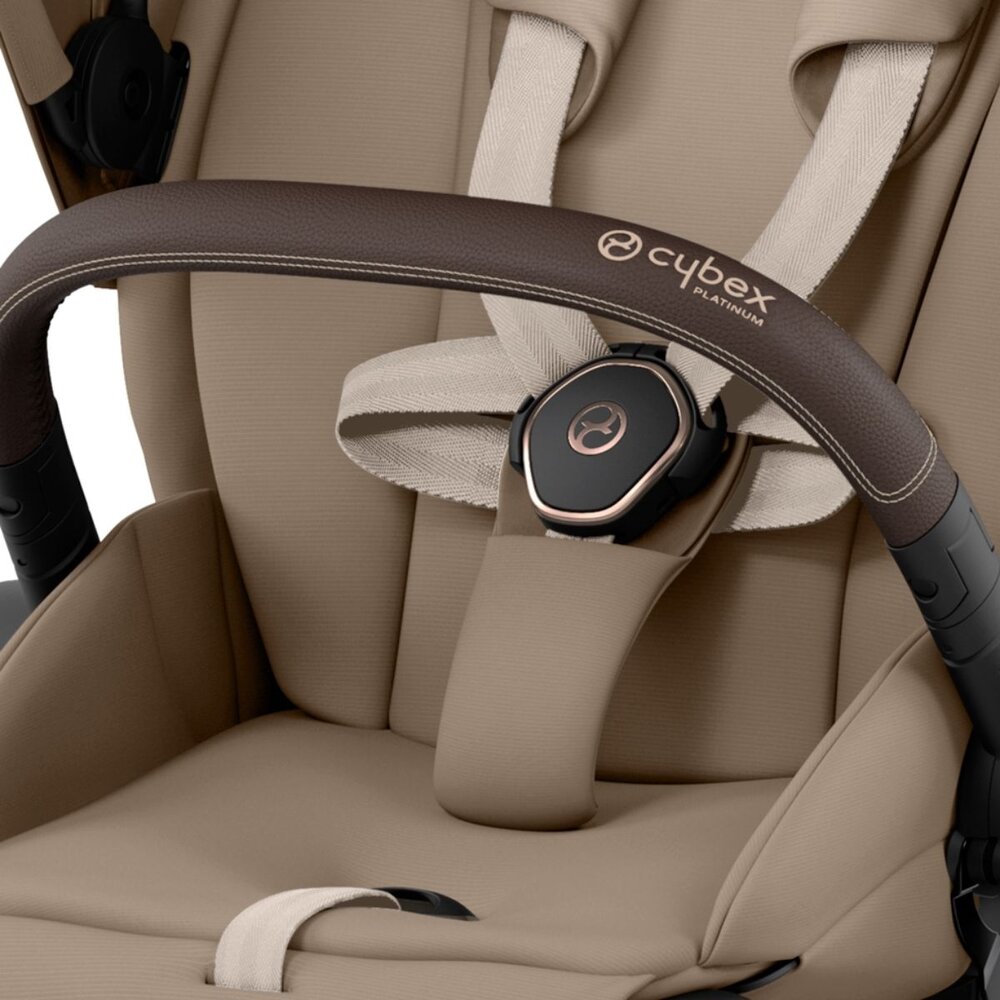 Priam onderstel kinderwagen + zitting (zelf ophalen) Rosegold / cozy beige