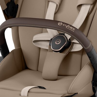 Priam onderstel kinderwagen + zitting (zelf ophalen) Rosegold / cozy beige