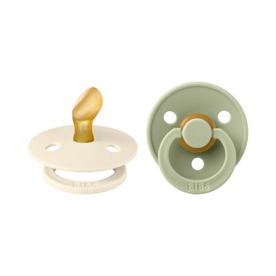 Fopspenen Latex - Anatomisch - 2-pack T1 Ivory/Sage