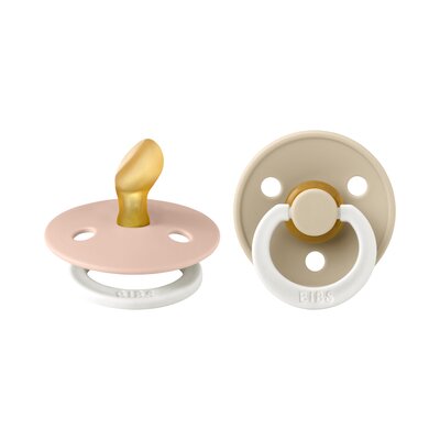 Fopspenen Latex - Anatomisch - Glowdark 2-pack T1 Vani/Blush