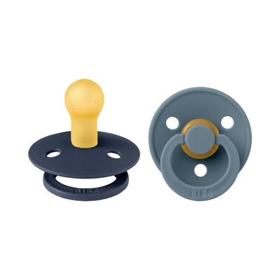 Fopspeen natuurrubber 2-pack T1 Deep space/petrol