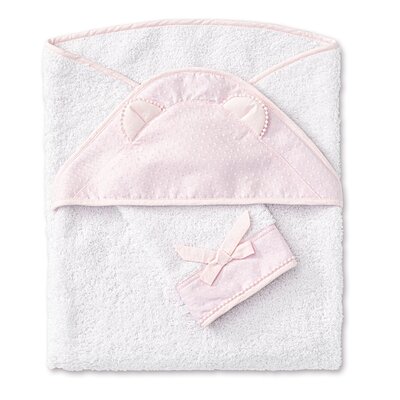 Verzorgingspakket Pretty Pink - Badcape met washandje Arne
 + Opbergmand Dion