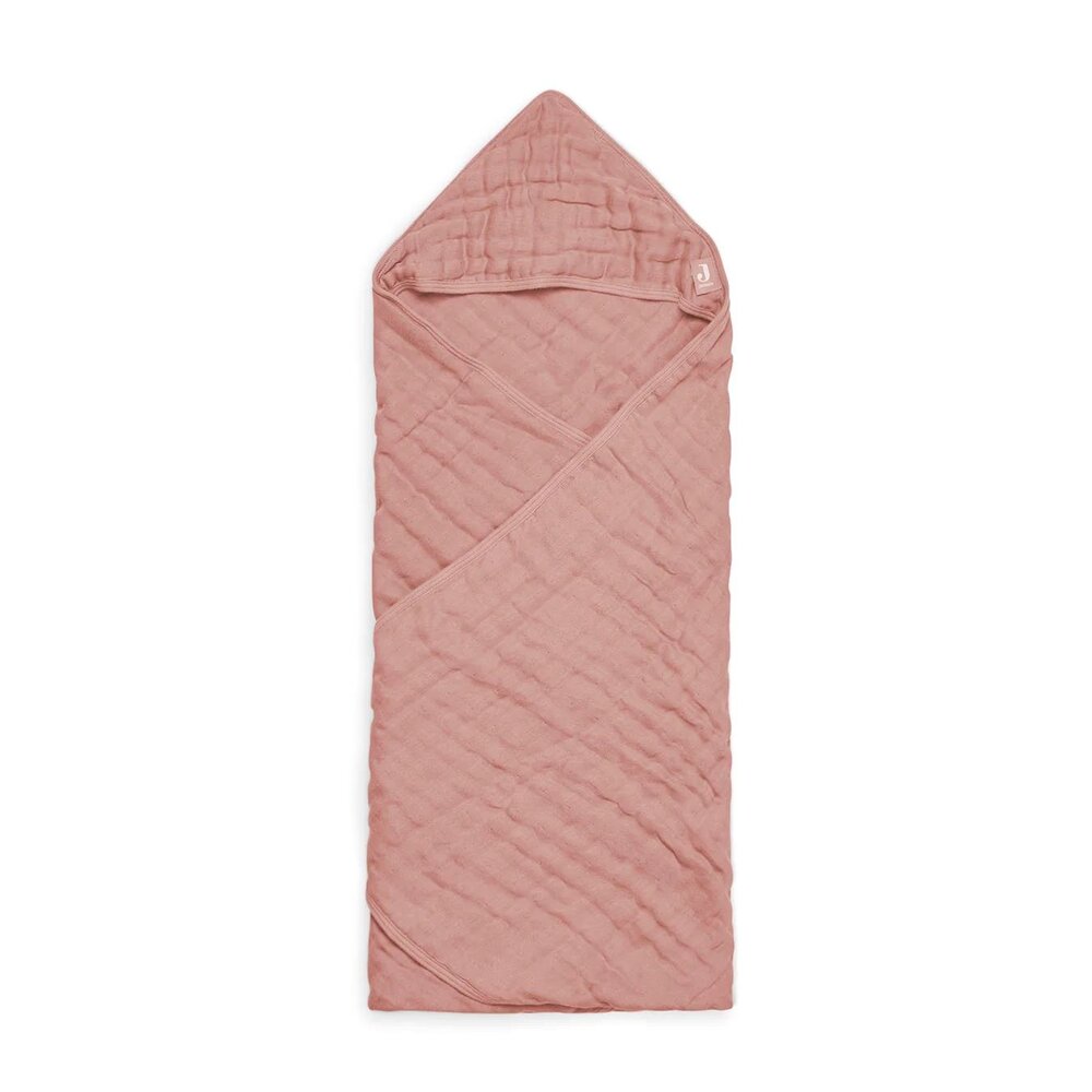 Badcape 75x75cm Wrinkled Cotton Rosewood