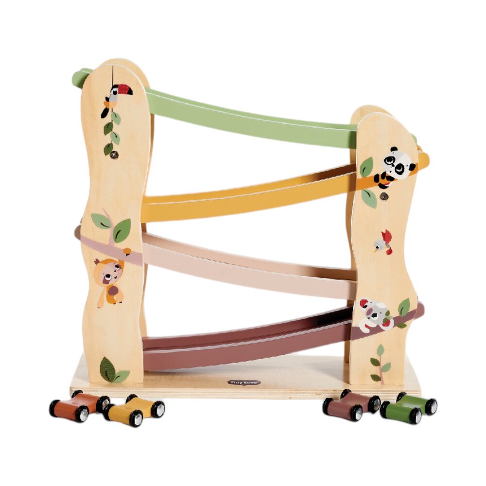 Houten autoracebaan - boho chic