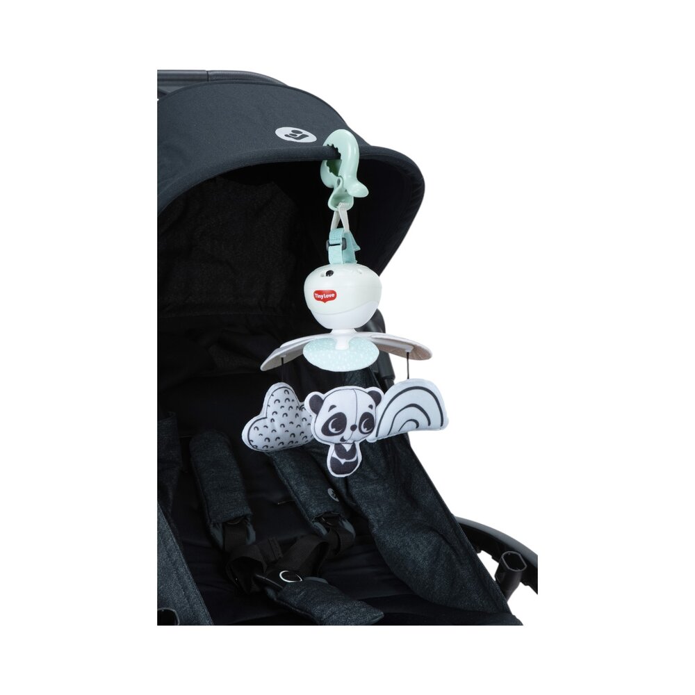 Take along mobile black & white decor