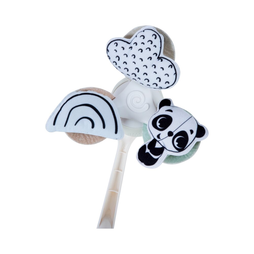 Take along mobile black & white decor