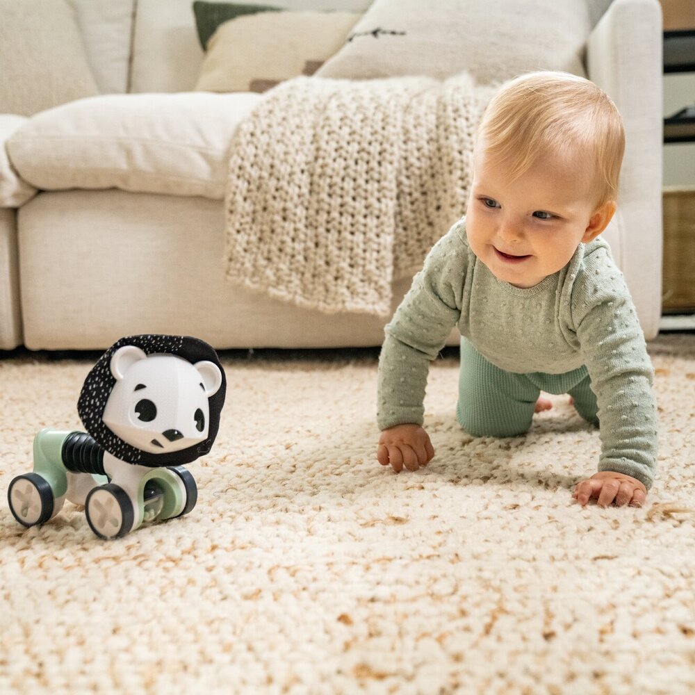 Tiny rolling Black & White decor