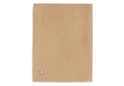 Deken Ledikant 100x150cm Basic Knit Biscuit/Fleece