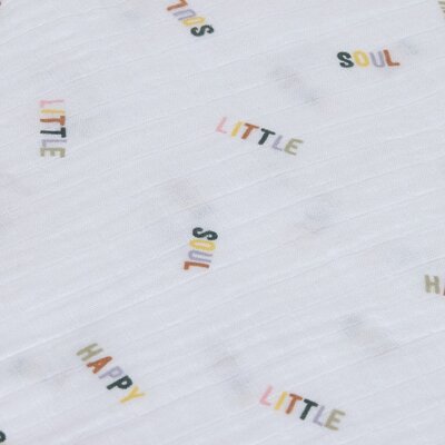 Swaddle & Burp Blanket L GOTS Happy Fruits 3 pcs, 85 x 85 cm Lemon