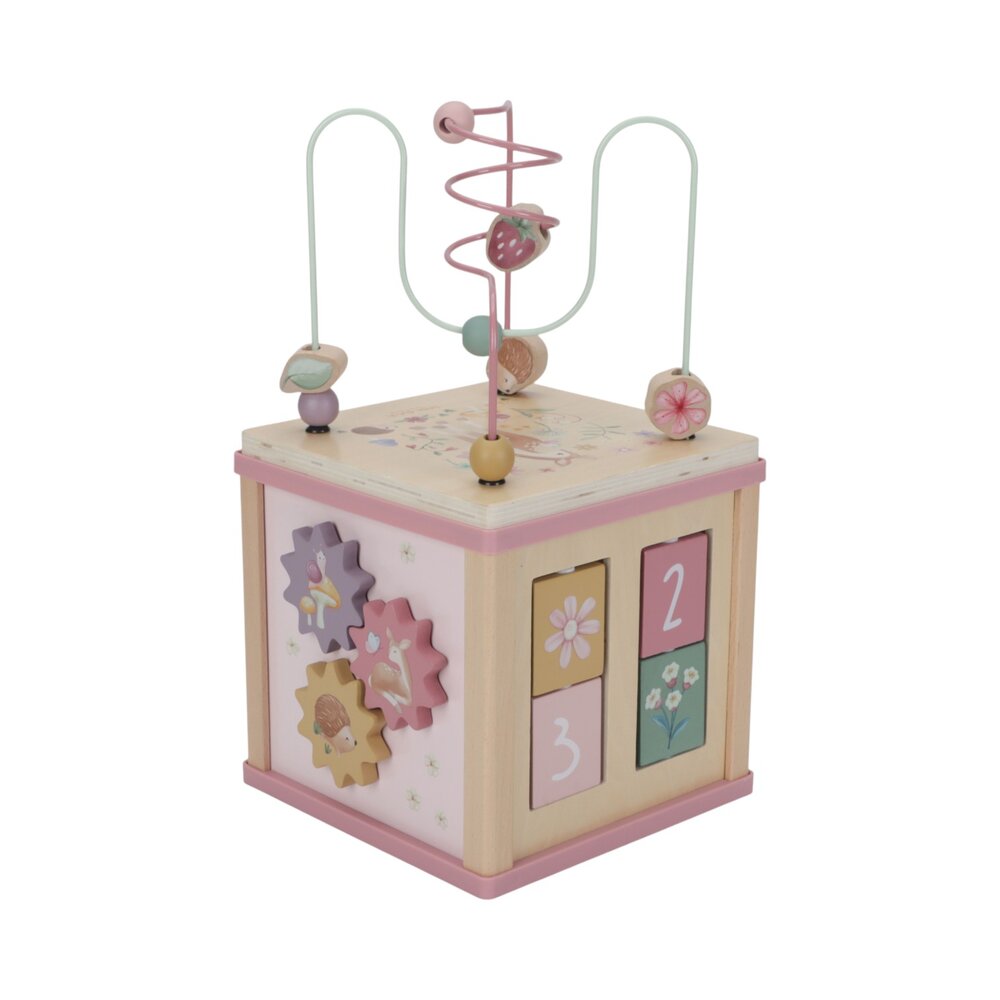 Houten activiteitenkubus Fairy Garden