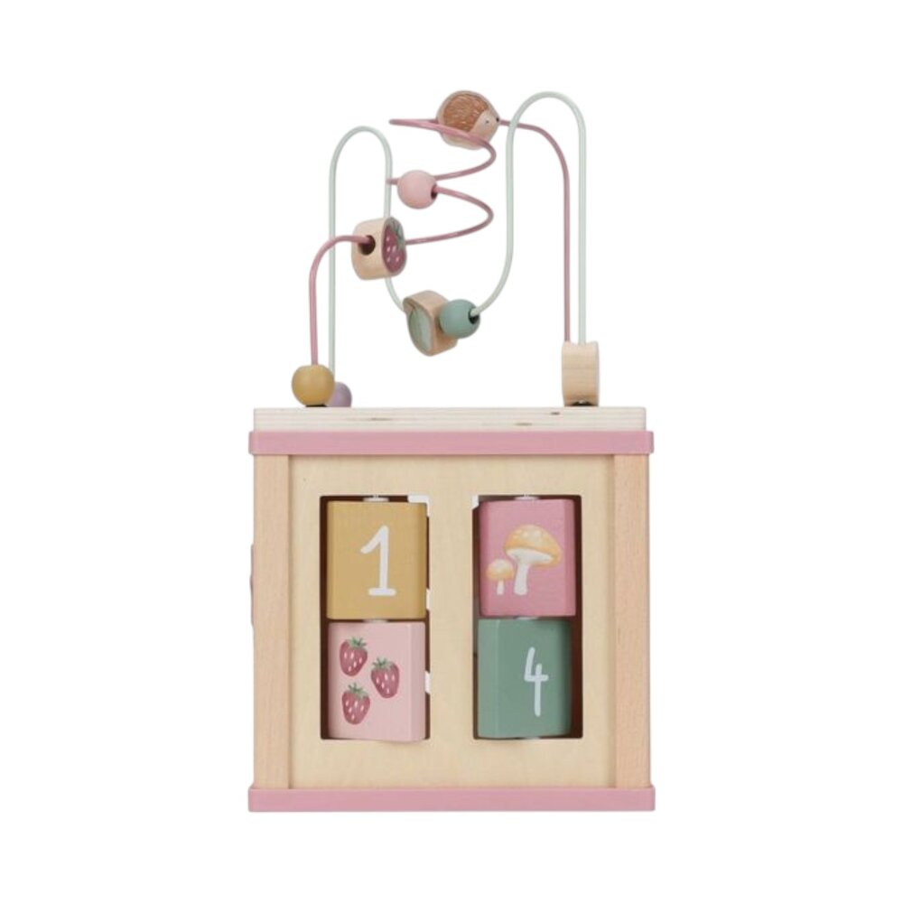 Houten activiteitenkubus Fairy Garden