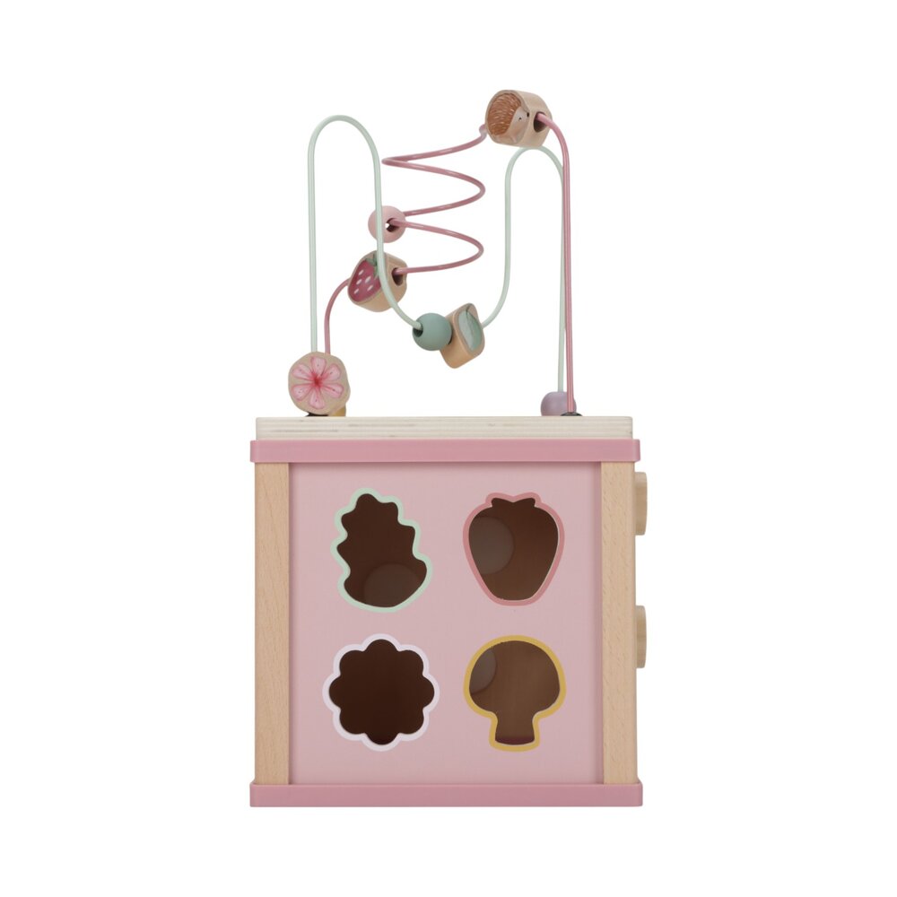 Houten activiteitenkubus Fairy Garden