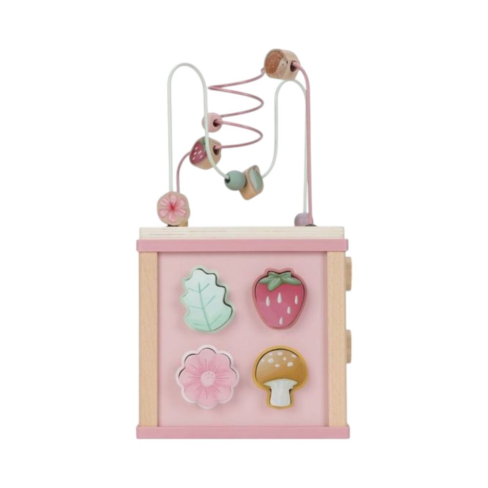 Houten activiteitenkubus Fairy Garden