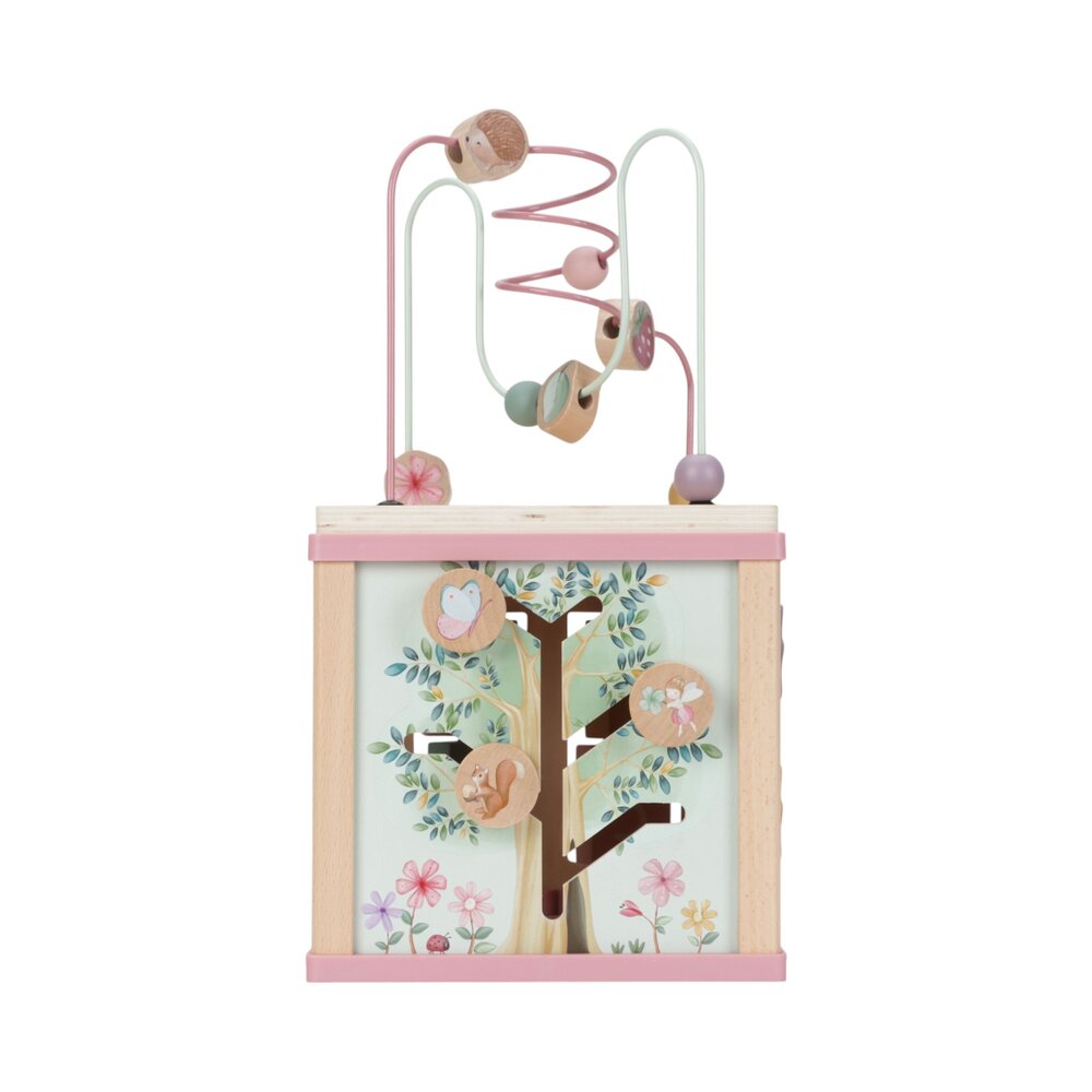 Houten activiteitenkubus Fairy Garden