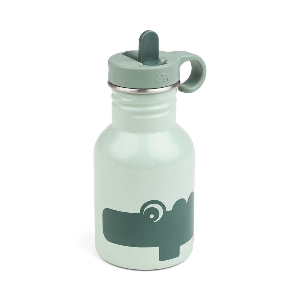 Metalen drinkfles Croco Green