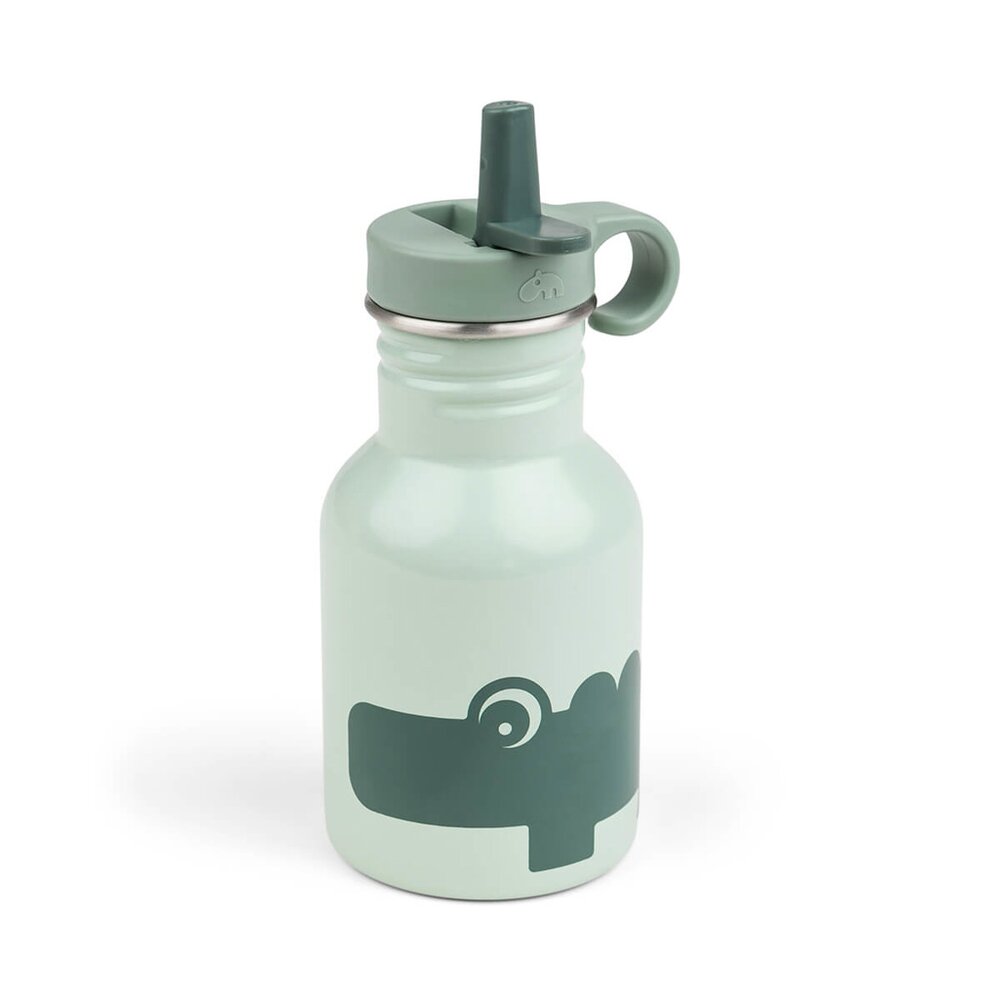 Metalen drinkfles Croco Green