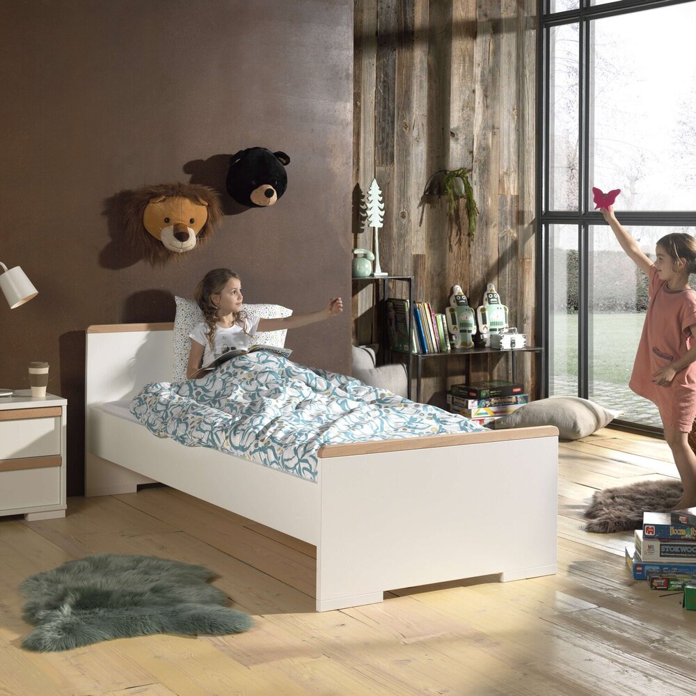 London Bed 90 X 200 cm Wit