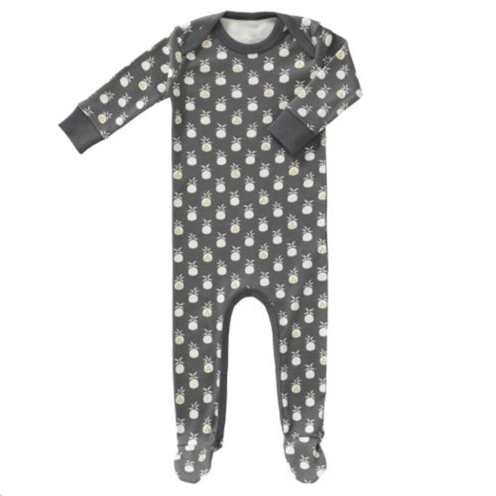 Pyjama met voet 6-12M Pineapple antraciets