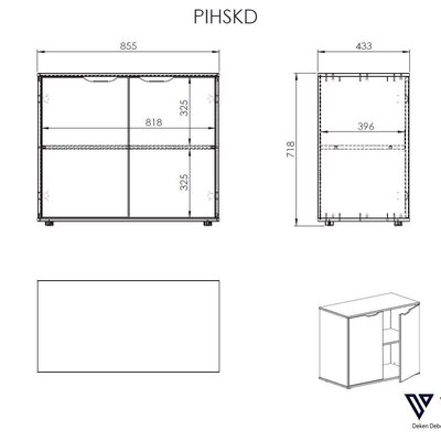 Pino mezzanine bed 90x200cm Wit