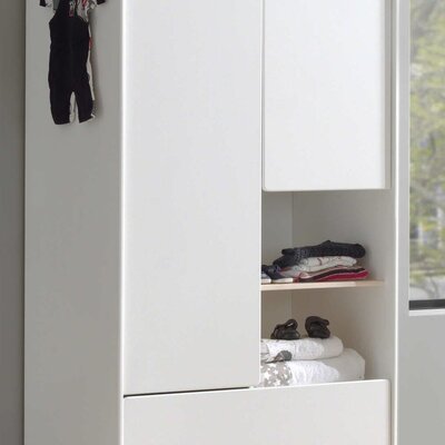 Kiddy 2-deurs kleerkast Wit