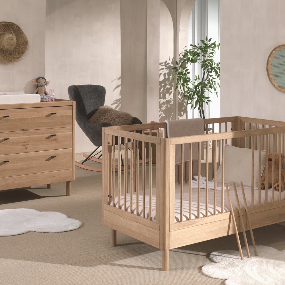 Forrest 2-delige kamer oak (babybed+commode)