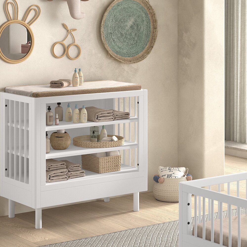 Forrest 2-delige kamer beuk (babybed+open commode)