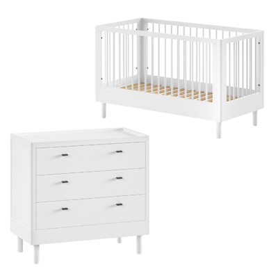 Forrest 2-delige kamer beuk (babybed+commode)