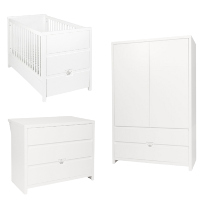 June 3-delige kamer (babybed+commode+extensie+2-deurskast)