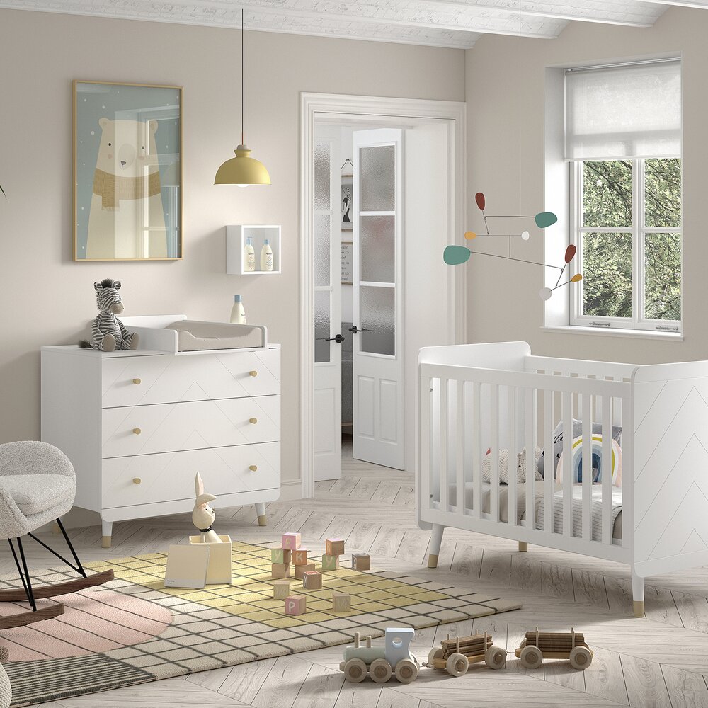Billy 2-delige kamer (babybed+commode+opzetstuk)