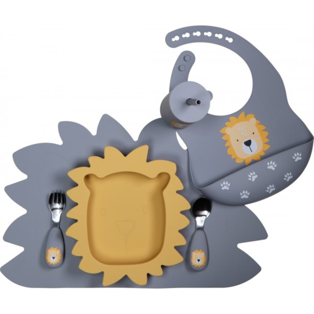 Slab silicone Lion Dusty Blue