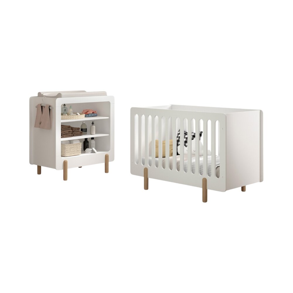 Smile 2-delige kamer (babybed+commode)