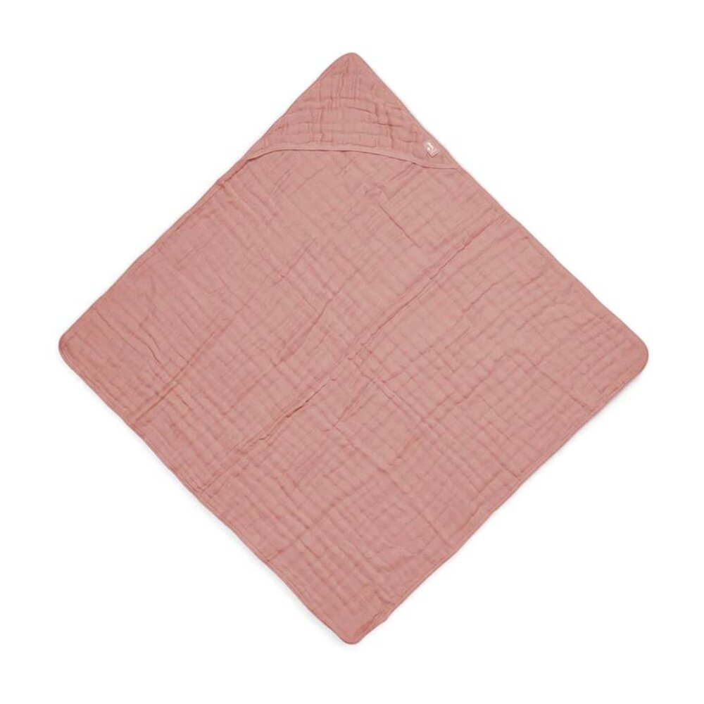 Badcape 75x75cm Wrinkled Cotton Rosewood