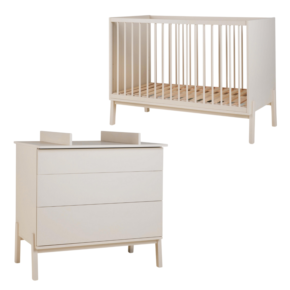 Ashi Clay 2-delige kamer (babybed 70x140+commode+extensie)