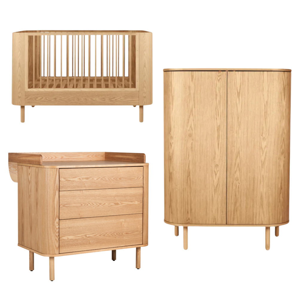 Yume 3-delige kamer (babybed 70x140+commode+extensie+2-deurskast)