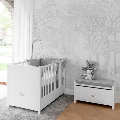 June 3-delige kamer (babybed+commode+extensie+2-deurskast)
