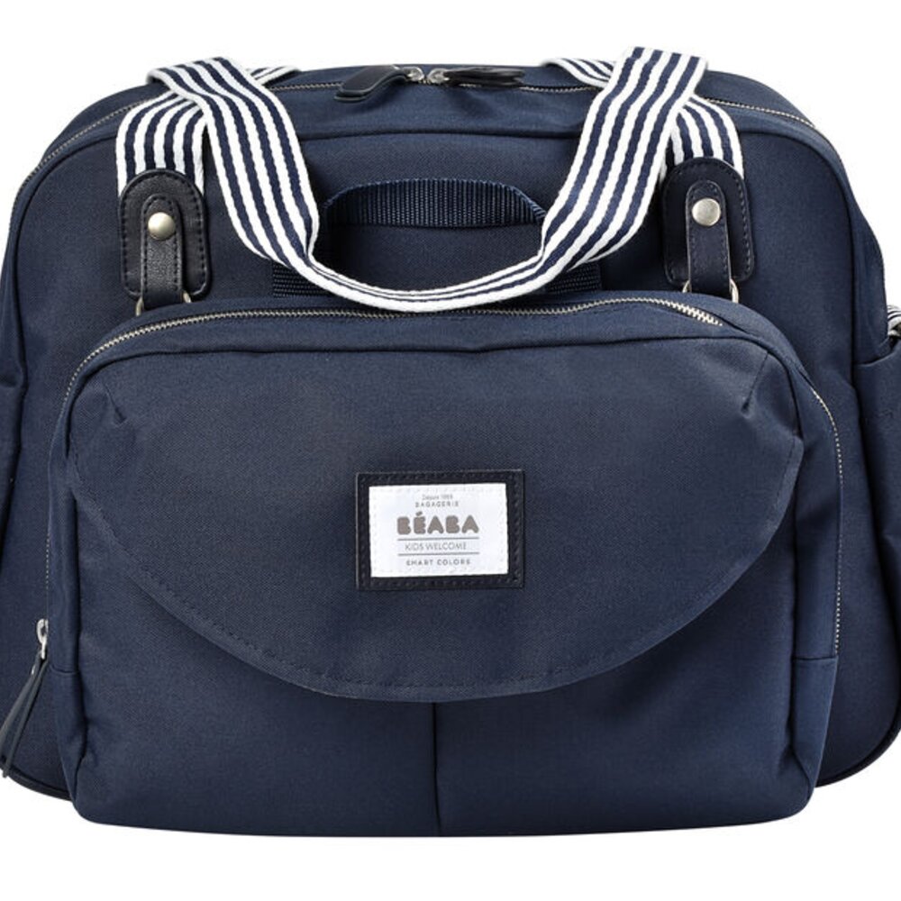 Verzorgingstas Geneve II donker blauw - Stripes