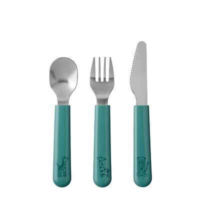 Kinderbestekset mio 3-delig Deep Turquoise
