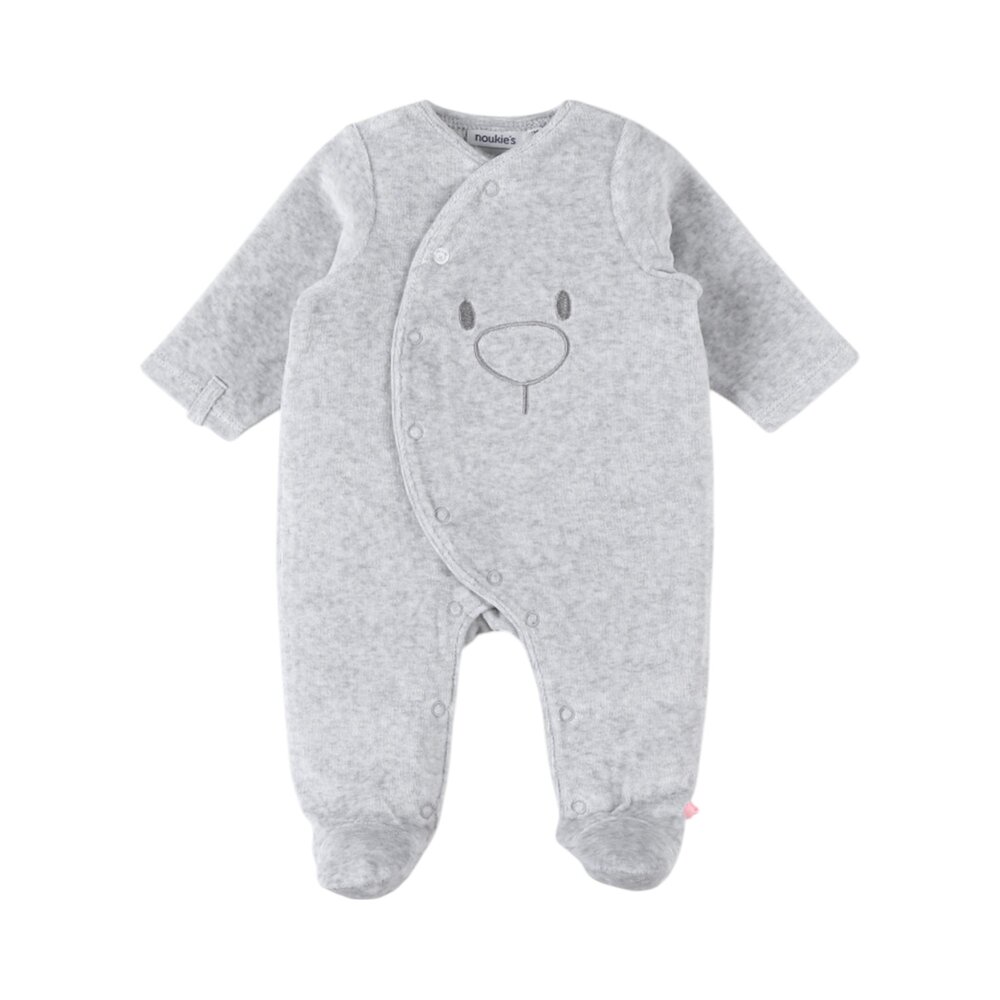 Pyjama grijs met beer Grijs