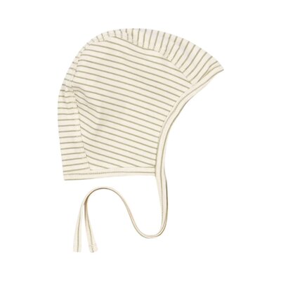 Babymuts basic gots Tea stripe