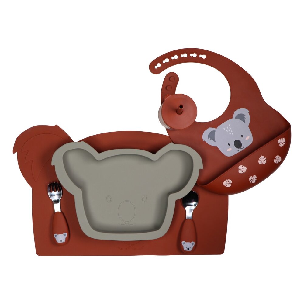 Silicone placemat Koala Dark Rust