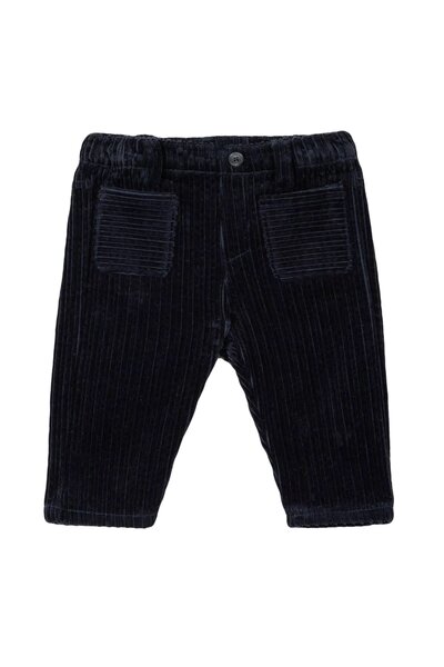 Broek velours Marine