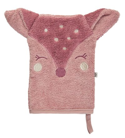 Washand met oortjes Roze