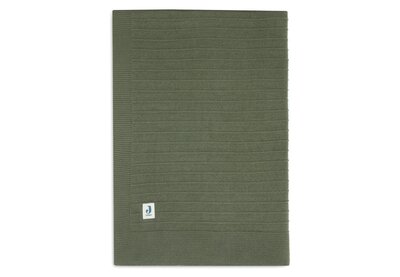 Deken Wieg 75x100 cm Pure Knit - Leaf Green - GOTS Leaf Green