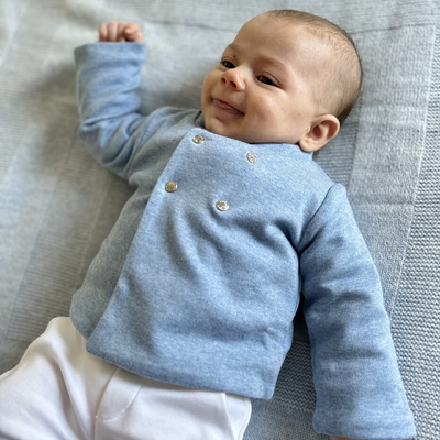 Baby vestje/jasje Denim Blue