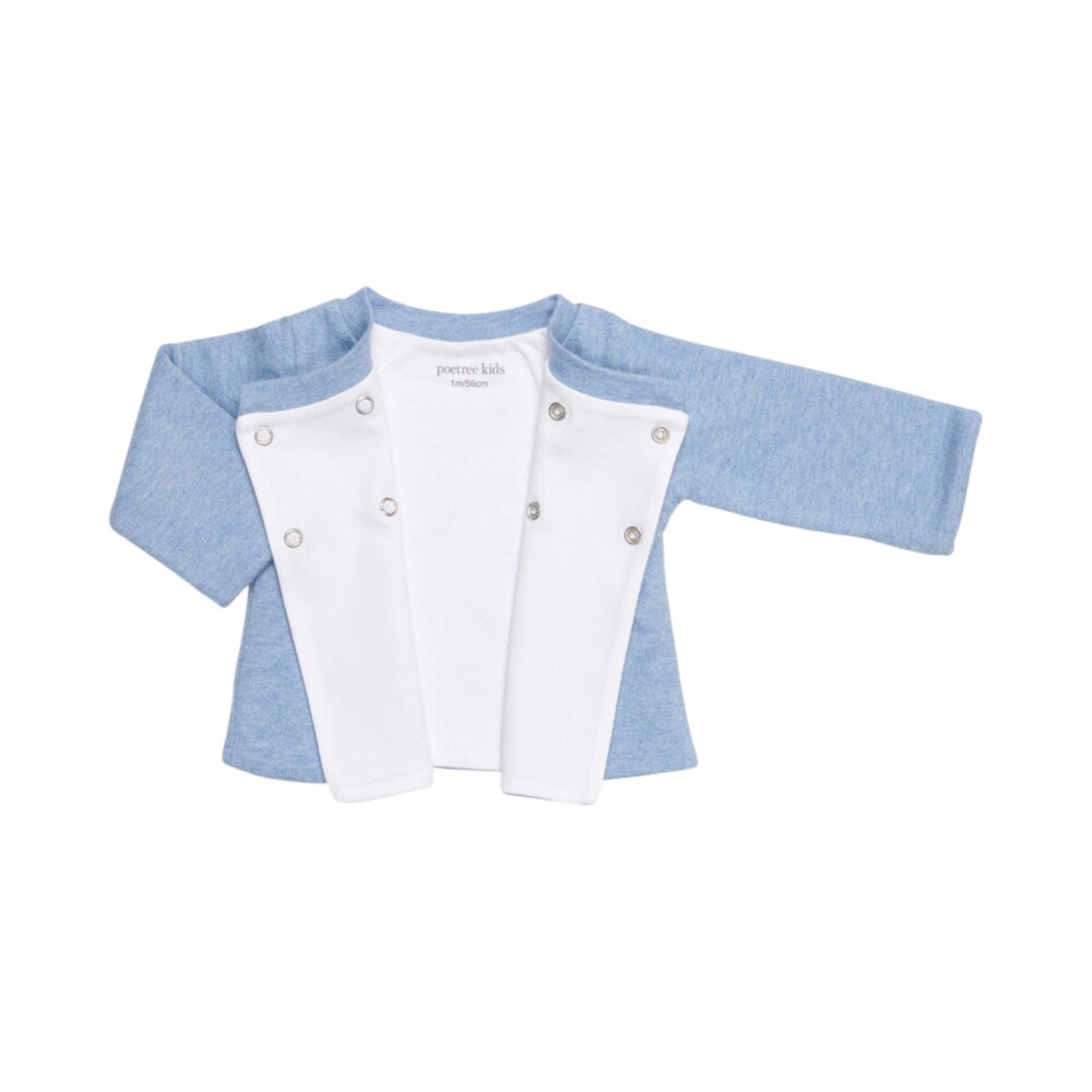 Baby vestje/jasje Denim Blue