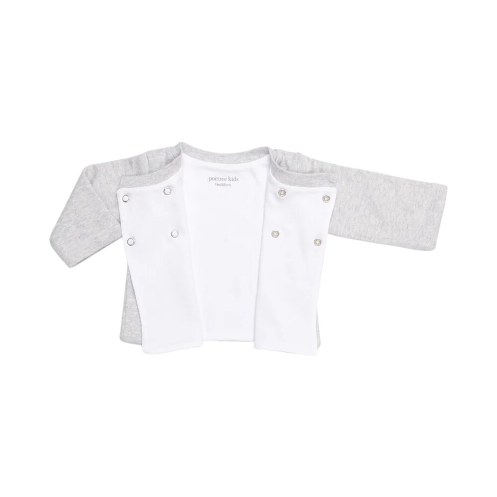 Baby vestje/jasje Grey melange