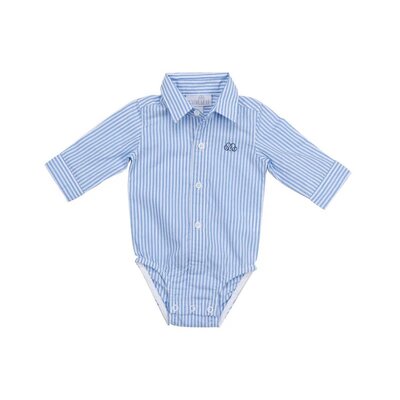 Bodyhemd Pierrot stripes Light blue