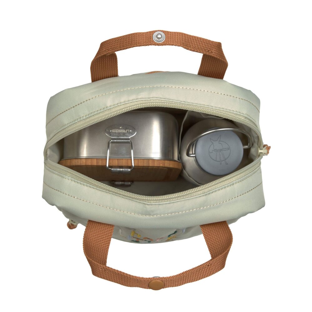 Rugzak mini vierkant Little Gang light khaki