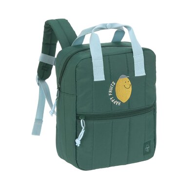 Rugzak mini vierkant Little Gang Lemon dark green