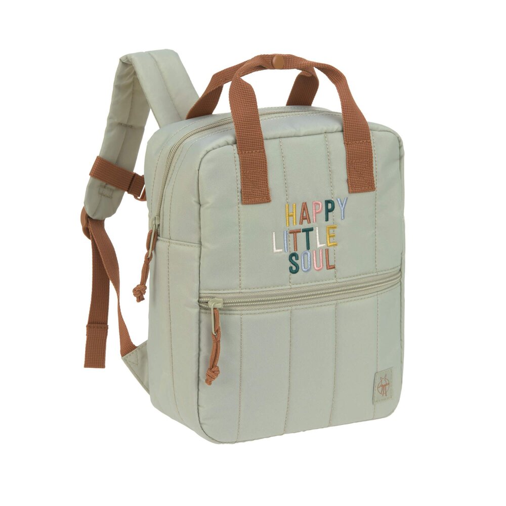 Rugzak mini vierkant Little Gang light khaki